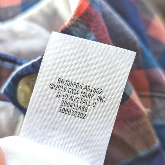 Janie And Jack Romper Boys Sz 12-18m Blue Plaid 2019 Preppy - Picture 6 of 6